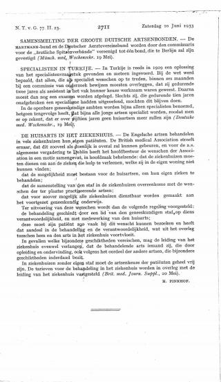 Eerste pagina van het artikel zoals het is gepubliceerd in het tijdschrift