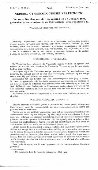 Eerste pagina van het artikel zoals het is gepubliceerd in het tijdschrift