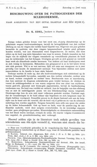 Eerste pagina van het artikel zoals het is gepubliceerd in het tijdschrift