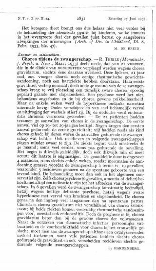 Eerste pagina van het artikel zoals het is gepubliceerd in het tijdschrift