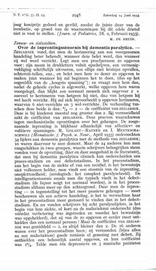 Eerste pagina van het artikel zoals het is gepubliceerd in het tijdschrift