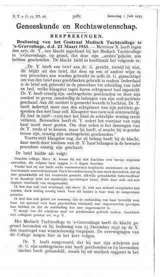 Eerste pagina van het artikel zoals het is gepubliceerd in het tijdschrift