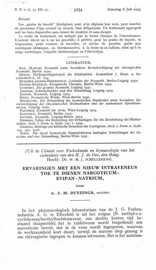 Eerste pagina van het artikel zoals het is gepubliceerd in het tijdschrift