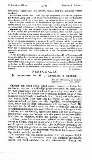 Eerste pagina van het artikel zoals het is gepubliceerd in het tijdschrift