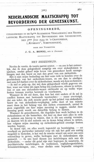 Eerste pagina van het artikel zoals het is gepubliceerd in het tijdschrift