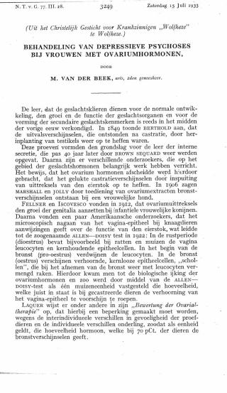 Eerste pagina van het artikel zoals het is gepubliceerd in het tijdschrift