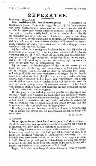 Eerste pagina van het artikel zoals het is gepubliceerd in het tijdschrift