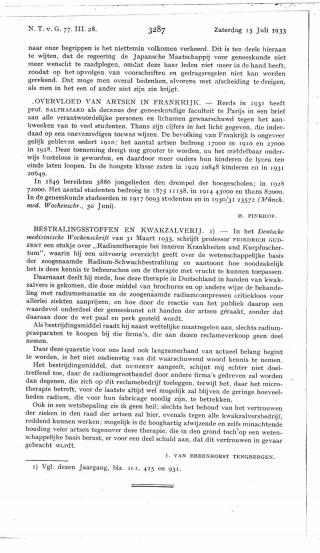 Eerste pagina van het artikel zoals het is gepubliceerd in het tijdschrift