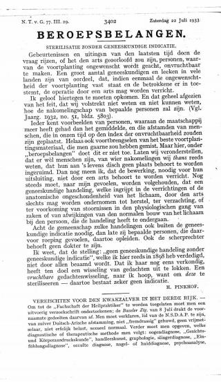 Eerste pagina van het artikel zoals het is gepubliceerd in het tijdschrift