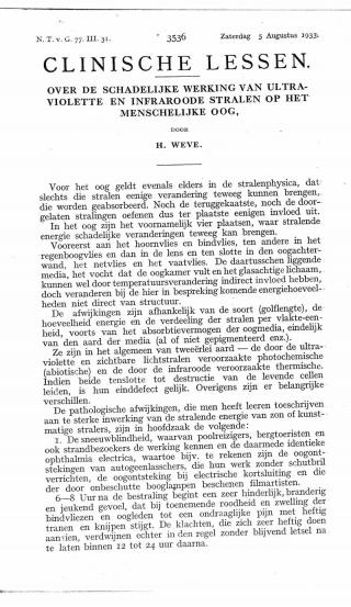 Eerste pagina van het artikel zoals het is gepubliceerd in het tijdschrift