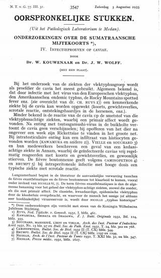 Eerste pagina van het artikel zoals het is gepubliceerd in het tijdschrift