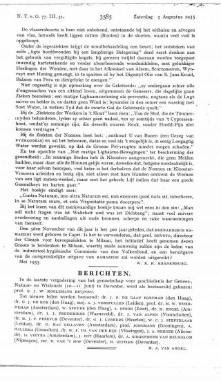 Eerste pagina van het artikel zoals het is gepubliceerd in het tijdschrift