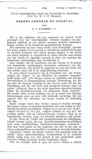 Eerste pagina van het artikel zoals het is gepubliceerd in het tijdschrift