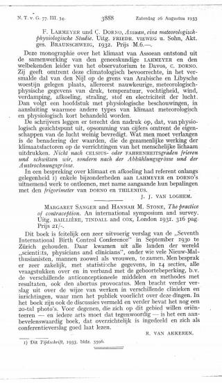 Eerste pagina van het artikel zoals het is gepubliceerd in het tijdschrift