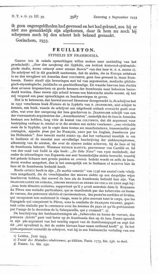 Eerste pagina van het artikel zoals het is gepubliceerd in het tijdschrift