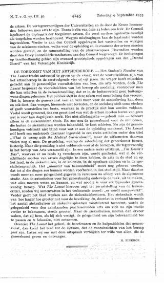 Eerste pagina van het artikel zoals het is gepubliceerd in het tijdschrift