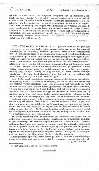 Eerste pagina van het artikel zoals het is gepubliceerd in het tijdschrift