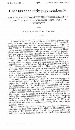 Eerste pagina van het artikel zoals het is gepubliceerd in het tijdschrift