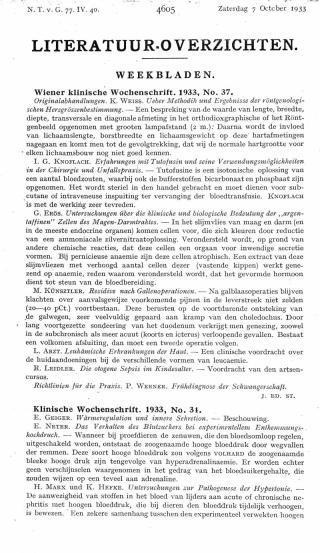Eerste pagina van het artikel zoals het is gepubliceerd in het tijdschrift