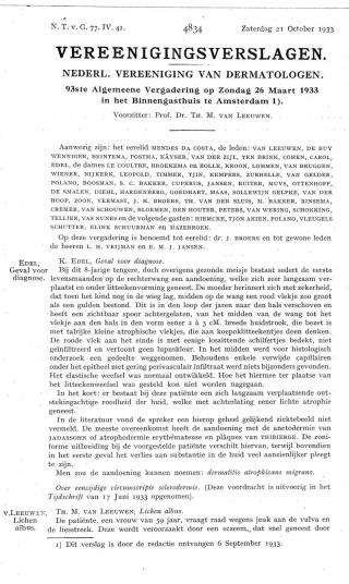 Eerste pagina van het artikel zoals het is gepubliceerd in het tijdschrift