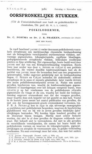 Eerste pagina van het artikel zoals het is gepubliceerd in het tijdschrift