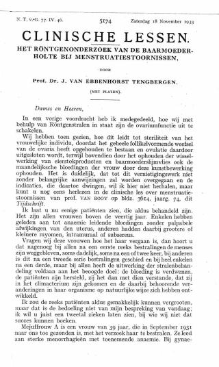 Eerste pagina van het artikel zoals het is gepubliceerd in het tijdschrift