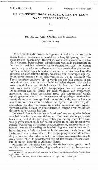 Eerste pagina van het artikel zoals het is gepubliceerd in het tijdschrift