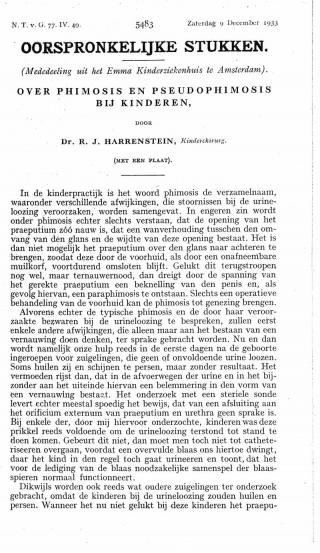 Eerste pagina van het artikel zoals het is gepubliceerd in het tijdschrift