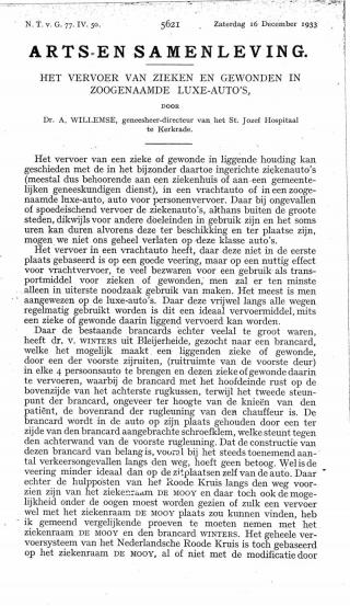 Eerste pagina van het artikel zoals het is gepubliceerd in het tijdschrift