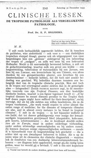 Eerste pagina van het artikel zoals het is gepubliceerd in het tijdschrift