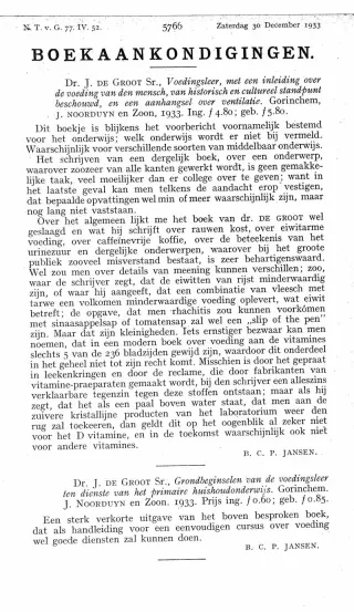 Eerste pagina van het artikel zoals het is gepubliceerd in het tijdschrift