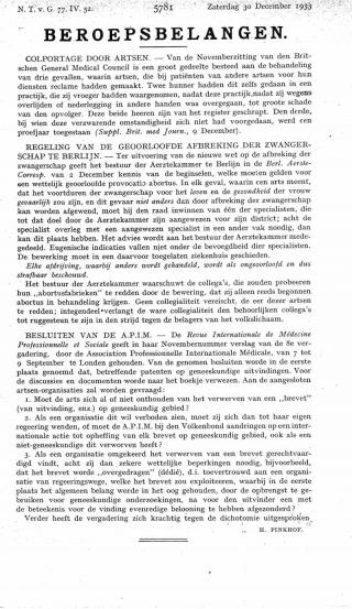 Eerste pagina van het artikel zoals het is gepubliceerd in het tijdschrift