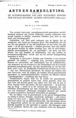 Eerste pagina van het artikel zoals het is gepubliceerd in het tijdschrift