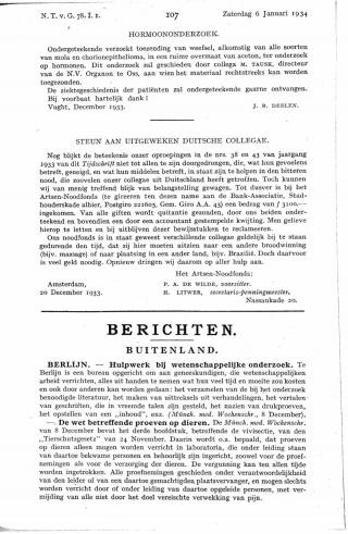 Eerste pagina van het artikel zoals het is gepubliceerd in het tijdschrift