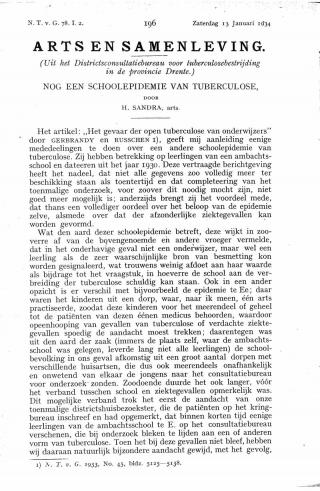 Eerste pagina van het artikel zoals het is gepubliceerd in het tijdschrift