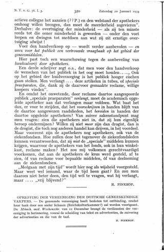 Eerste pagina van het artikel zoals het is gepubliceerd in het tijdschrift