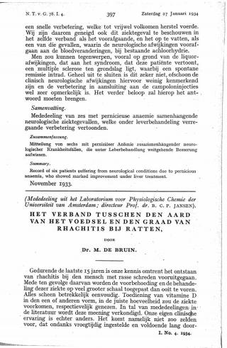 Eerste pagina van het artikel zoals het is gepubliceerd in het tijdschrift