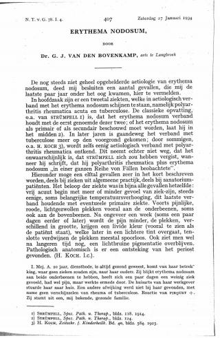 Eerste pagina van het artikel zoals het is gepubliceerd in het tijdschrift