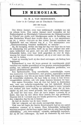 Eerste pagina van het artikel zoals het is gepubliceerd in het tijdschrift