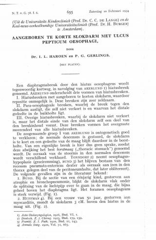 Eerste pagina van het artikel zoals het is gepubliceerd in het tijdschrift