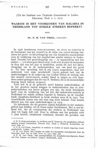 Eerste pagina van het artikel zoals het is gepubliceerd in het tijdschrift