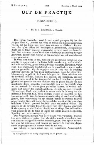 Eerste pagina van het artikel zoals het is gepubliceerd in het tijdschrift