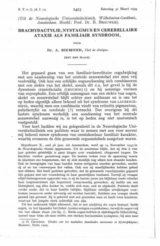 Eerste pagina van het artikel zoals het is gepubliceerd in het tijdschrift