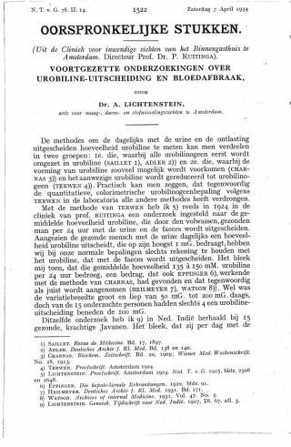 Eerste pagina van het artikel zoals het is gepubliceerd in het tijdschrift