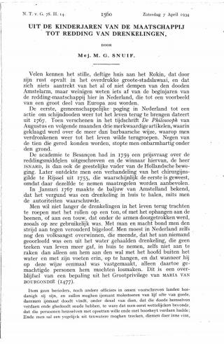 Eerste pagina van het artikel zoals het is gepubliceerd in het tijdschrift