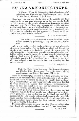 Eerste pagina van het artikel zoals het is gepubliceerd in het tijdschrift