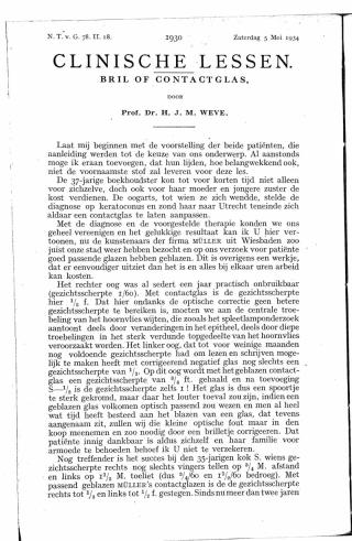 Eerste pagina van het artikel zoals het is gepubliceerd in het tijdschrift