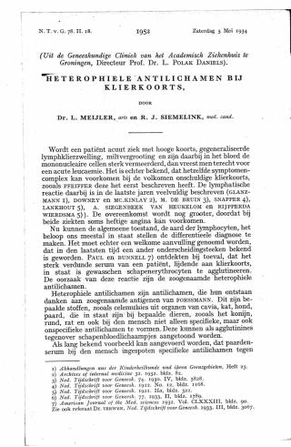 Eerste pagina van het artikel zoals het is gepubliceerd in het tijdschrift