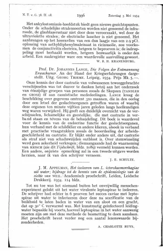 Eerste pagina van het artikel zoals het is gepubliceerd in het tijdschrift