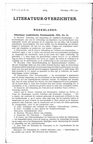Eerste pagina van het artikel zoals het is gepubliceerd in het tijdschrift